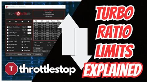 When CPU voltage control is locked by the BIOS, the Turbo Ratio Limit adjusters will also be locked. . Turbo ratio limits throttlestop
